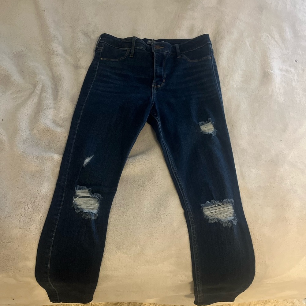Women's Hollister Distressed Blue Jeans